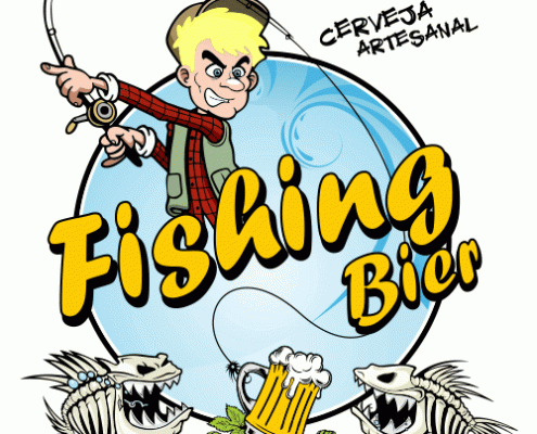 logo da cervejaria fishing bier
